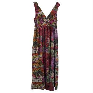 Biographie Floral Maximalist Art To Wear Dress Medium Artsy Colorful Mature‎